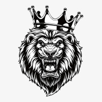 Angry Lion King Ferocious Lion With Crown Ladies Fitted T-shirt | Artistshot