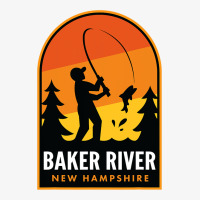 Baker River New Hampshire Fishing Ladies Fitted T-shirt | Artistshot