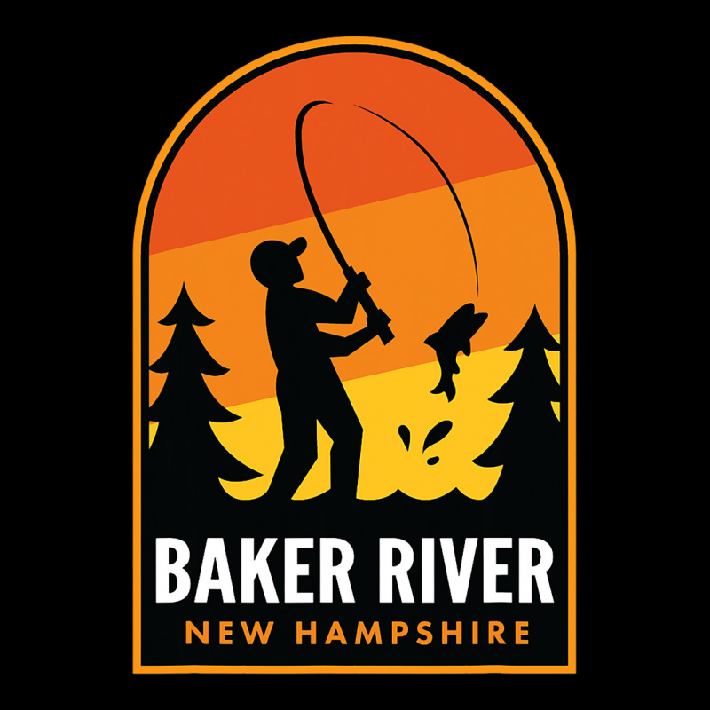 Baker River New Hampshire Fishing Cropped Sweater by HarborLenard | Artistshot