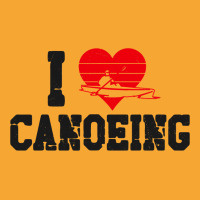 Canoe Canoeing Heart Vintage I Love Canoeing 3 Basic T-shirt | Artistshot