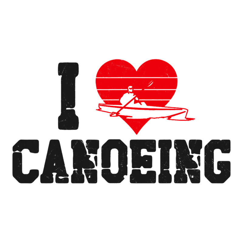 Canoe Canoeing Heart Vintage I Love Canoeing 3 Zipper Hoodie | Artistshot