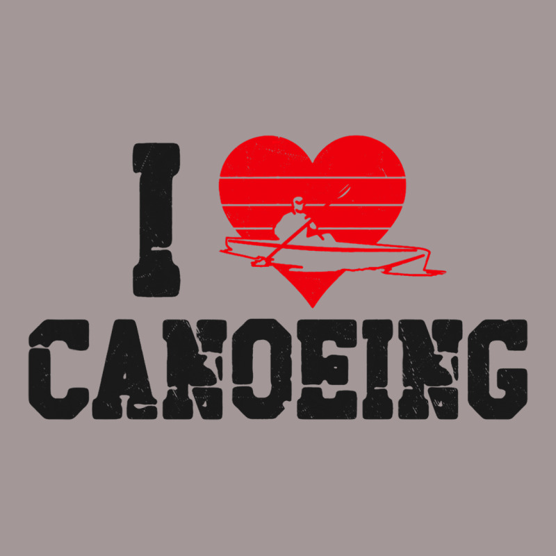 Canoe Canoeing Heart Vintage I Love Canoeing 3 Vintage Hoodie | Artistshot