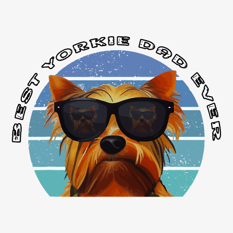 Best Yorkie Dad Ever Vintage Yorkshire Terrier W S Ladies Fitted T-Shirt by GARYYATES | Artistshot