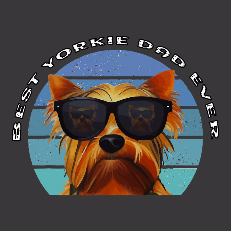 Best Yorkie Dad Ever Vintage Yorkshire Terrier W S Ladies Curvy T-Shirt by GARYYATES | Artistshot