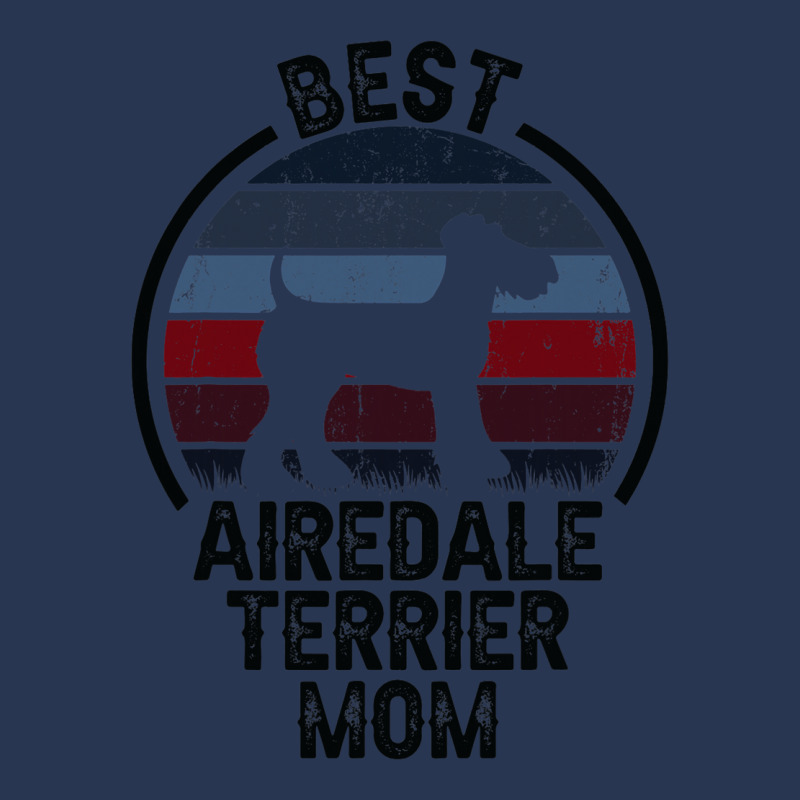 Best Dog Mother Mom Vintage Airedale Terrier 3 Men Denim Jacket by ClementePare | Artistshot