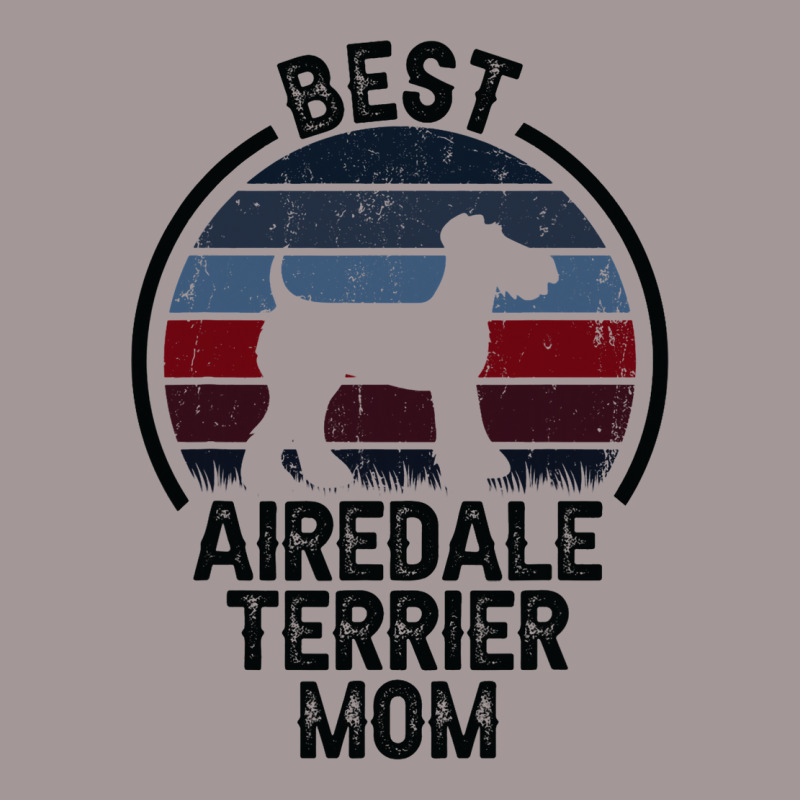 Best Dog Mother Mom Vintage Airedale Terrier 3 Vintage Hoodie by ClementePare | Artistshot