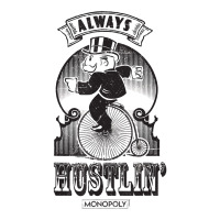 Monopoly Always Hustlin' T Shirt Raglan Crop Top | Artistshot