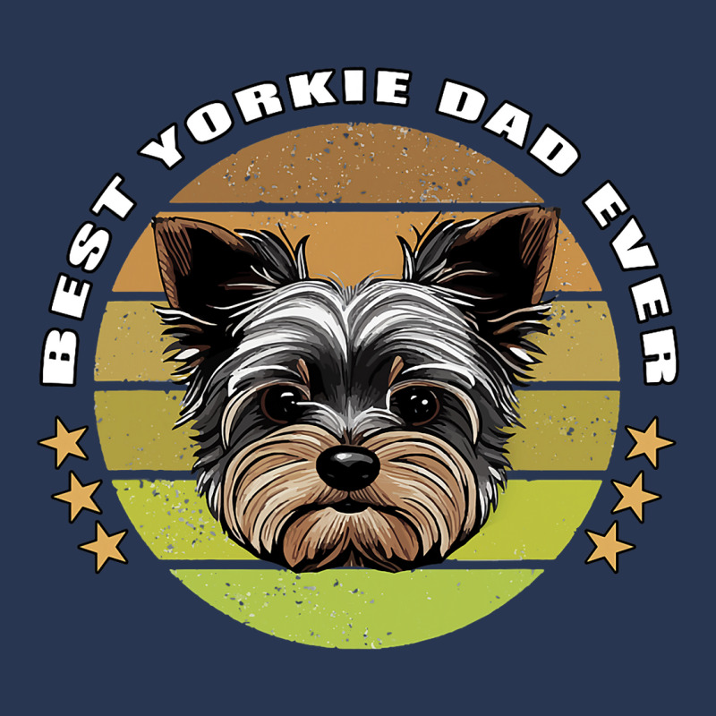 Best Yorkie Dad Ever Yorkshire Terrier Vintage Ret Ladies Denim Jacket by ALFREDANDRE | Artistshot