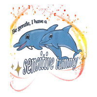 Be Gentle I Have A Sensitive Tummy Raglan Crop Top | Artistshot