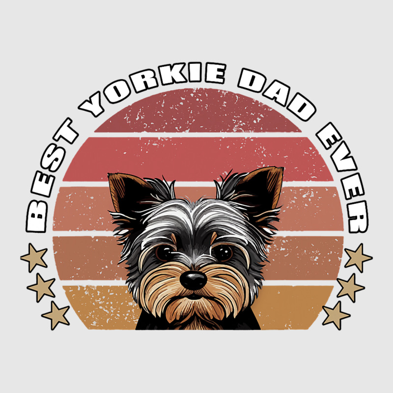 Best Yorkie Dad Ever Yorkshire Terrier Vintage Ret Hoodie & Jogger Set | Artistshot