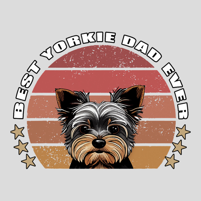 Best Yorkie Dad Ever Yorkshire Terrier Vintage Ret Men's Polo Shirt | Artistshot