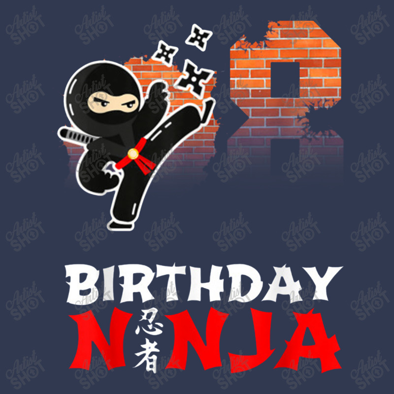 8 Year Old Ninja Birthday Party   Eight Birthday Ninja Party Basic T-shirt by komporgass | Artistshot