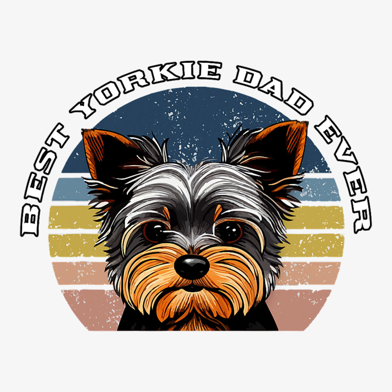 Best Yorkie Dad Ever Yorkshire Terrier Vintage Ret Ladies Fitted T-Shirt by DENNISDAVIS | Artistshot