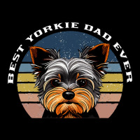 Best Yorkie Dad Ever Yorkshire Terrier Vintage Ret Cropped Sweater | Artistshot