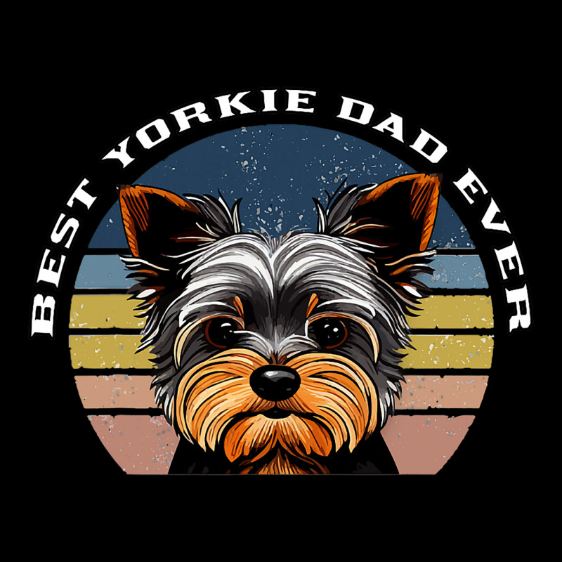 Best Yorkie Dad Ever Yorkshire Terrier Vintage Ret Cropped Sweater by DENNISDAVIS | Artistshot