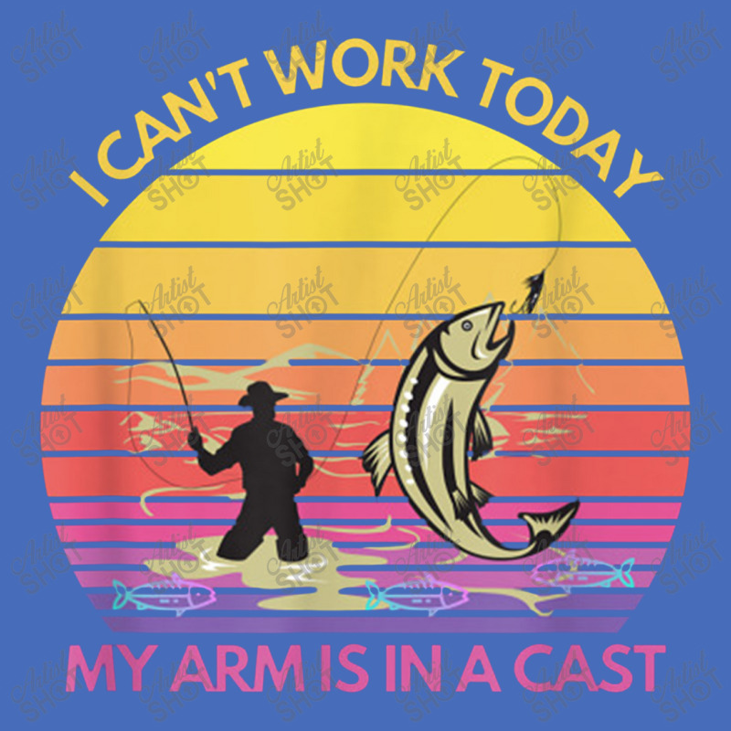 Funny Fisherman I Can't Work Today My Arm Is In A Cast Fish Basic T-shirt | Artistshot