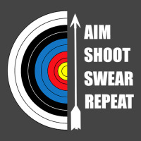 Archery Aim Shoot Swear Repeat Target Arrow Funny T Shirt Basic T-shirt | Artistshot