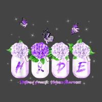 Hope Hydrangea Flower Butterfly Domestic Violence Awareness T Shirt Basic T-shirt | Artistshot