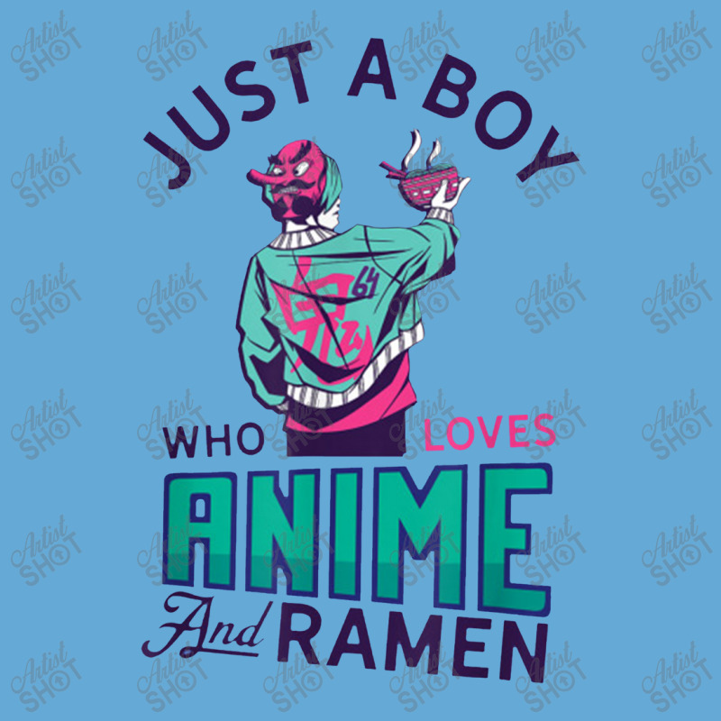 Just A Boy Who Loves Anime And Ramen Present For Anime Lover Basic T-shirt | Artistshot