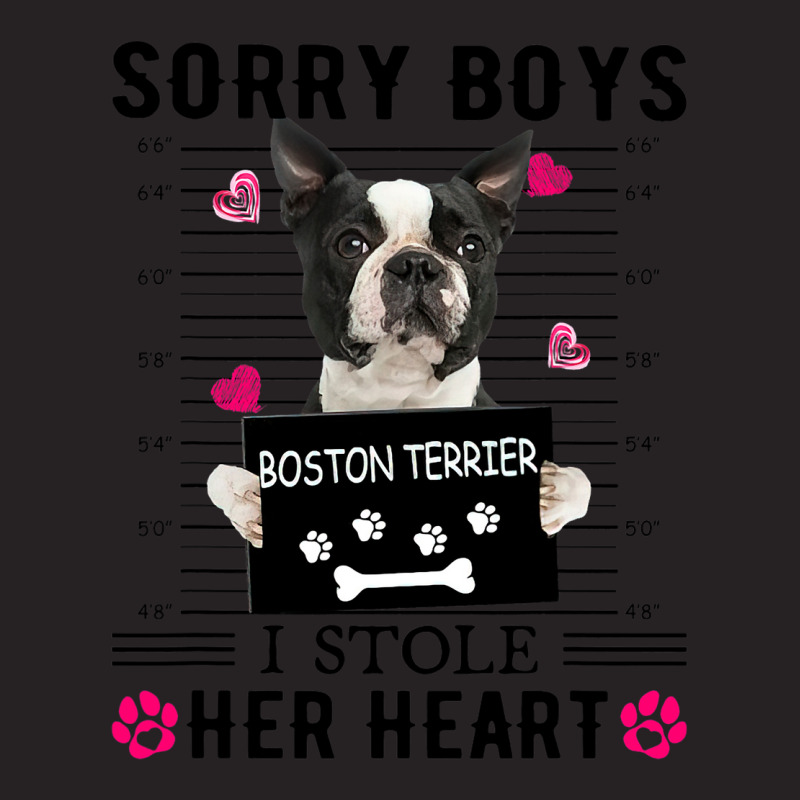 Black Boston Terrier Sorry Boys I Stole Her Heart Vintage Cap by FriedaBarcia | Artistshot