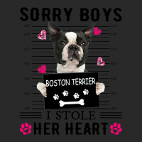 Black Boston Terrier Sorry Boys I Stole Her Heart Printed Hat | Artistshot