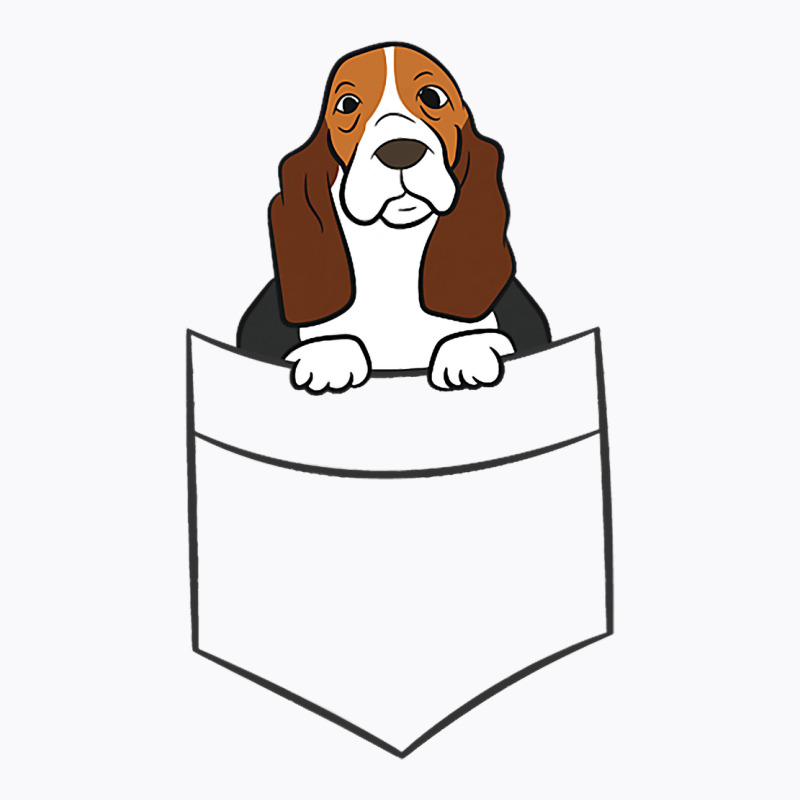 Basset Hound Puppy Basset Hound In A Pocket T-shirt | Artistshot