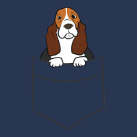 Basset Hound Puppy Basset Hound In A Pocket Men Denim Jacket | Artistshot