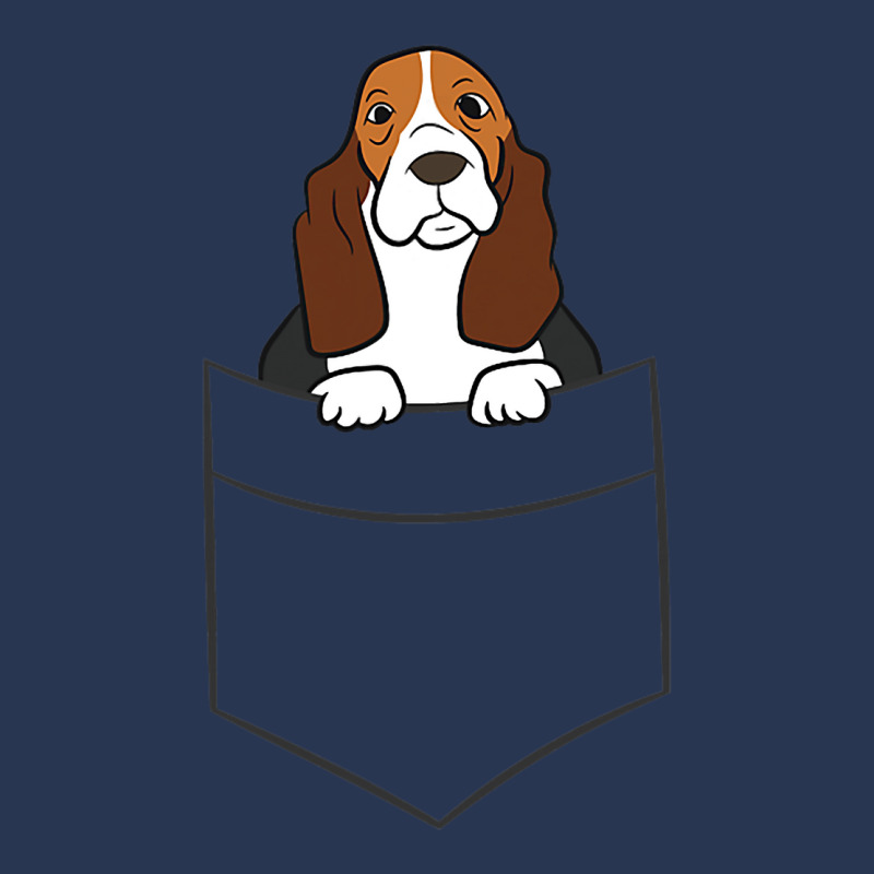 Basset Hound Puppy Basset Hound In A Pocket Men Denim Jacket | Artistshot