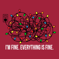 It's Fine I'm Fine Everything Is Fine Teacher Xmas Lights Sweatshirt Basic Youth T-shirt | Artistshot