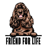 Dogs 365 Cocker Spaniel Dog   Friend For Life T Shirt Raglan Crop Top | Artistshot