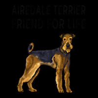 Airedale Terrier Friend For Life Dog Friendship 3 Cropped Sweater | Artistshot