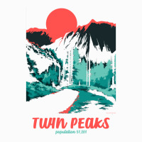 Twin Peaks Tonal Color Pop Poster Raglan Crop Top | Artistshot