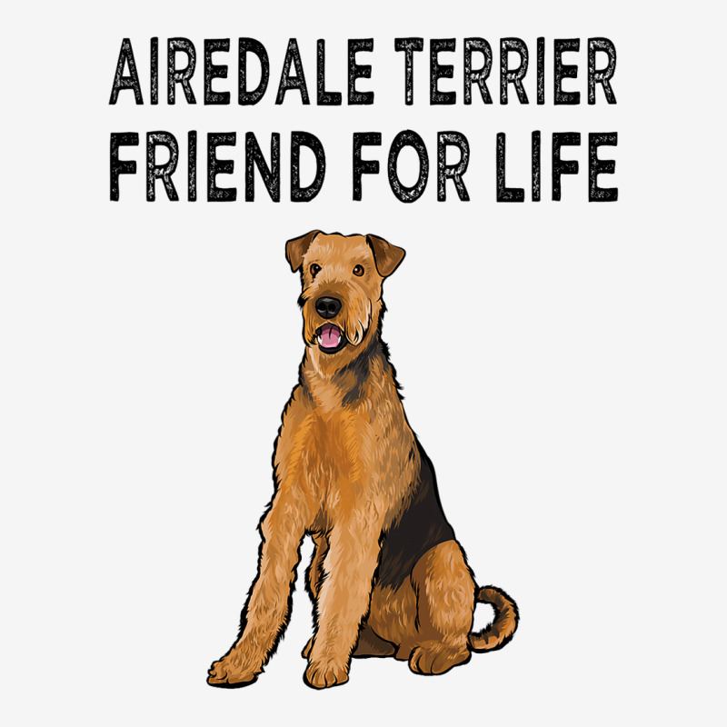 Airedale Terrier Friend For Life Dog Friendship 6 Adjustable Cap by KYERRAREED | Artistshot