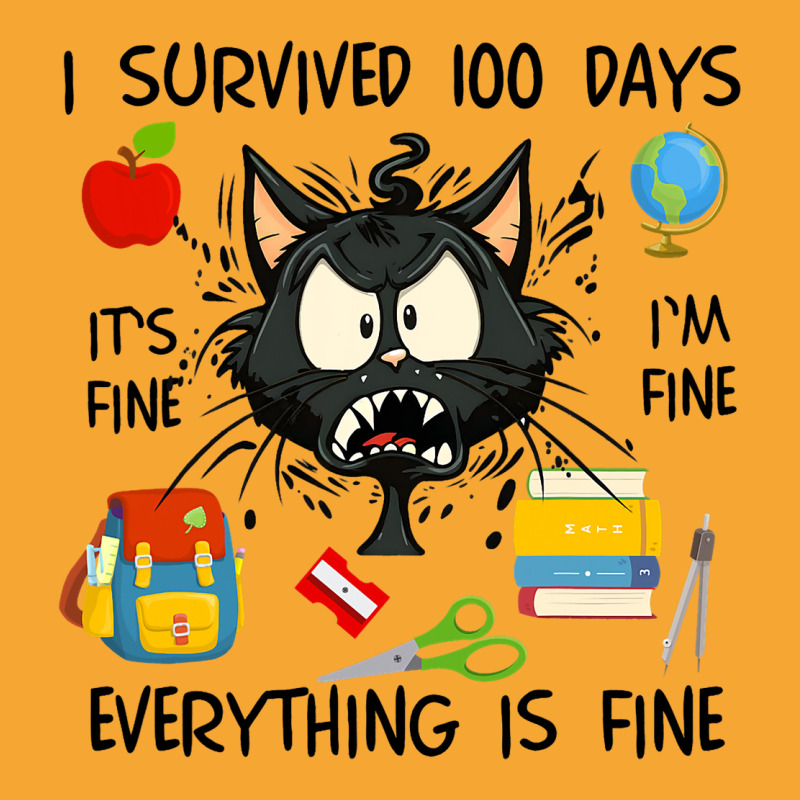 100th Day Of School Its Fine Im Fine Everythings F Basic T-shirt | Artistshot