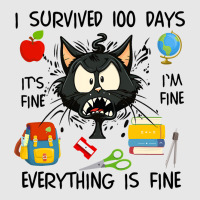 100th Day Of School Its Fine Im Fine Everythings F Hoodie & Jogger Set | Artistshot