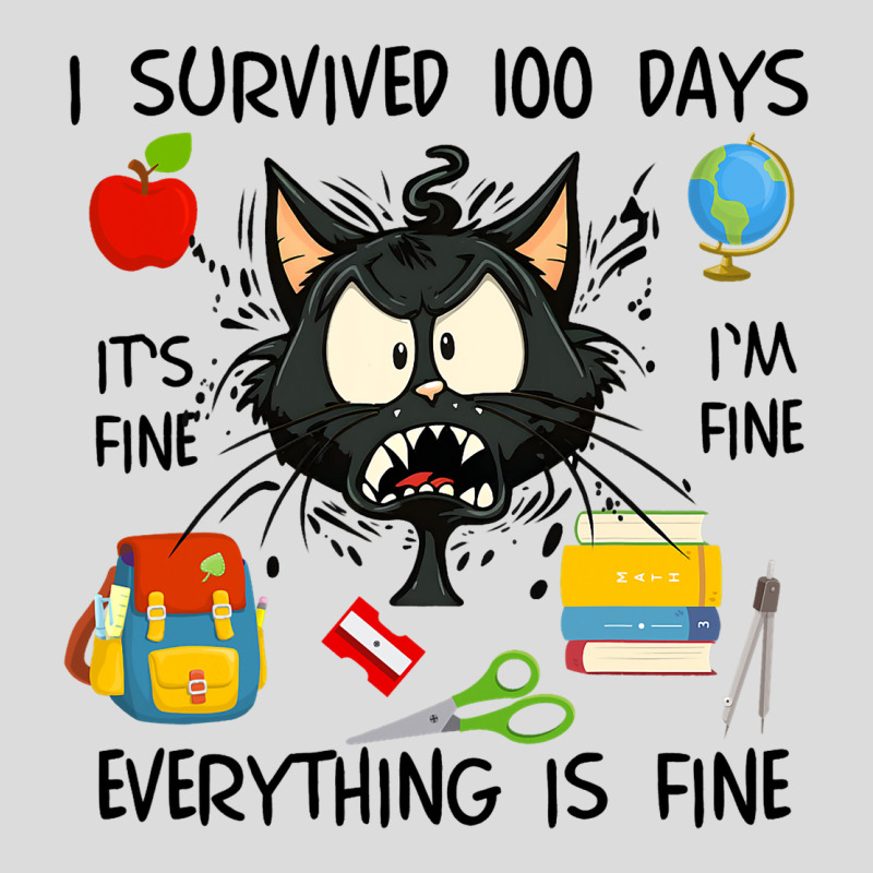 100th Day Of School Its Fine Im Fine Everythings F Men's Polo Shirt | Artistshot