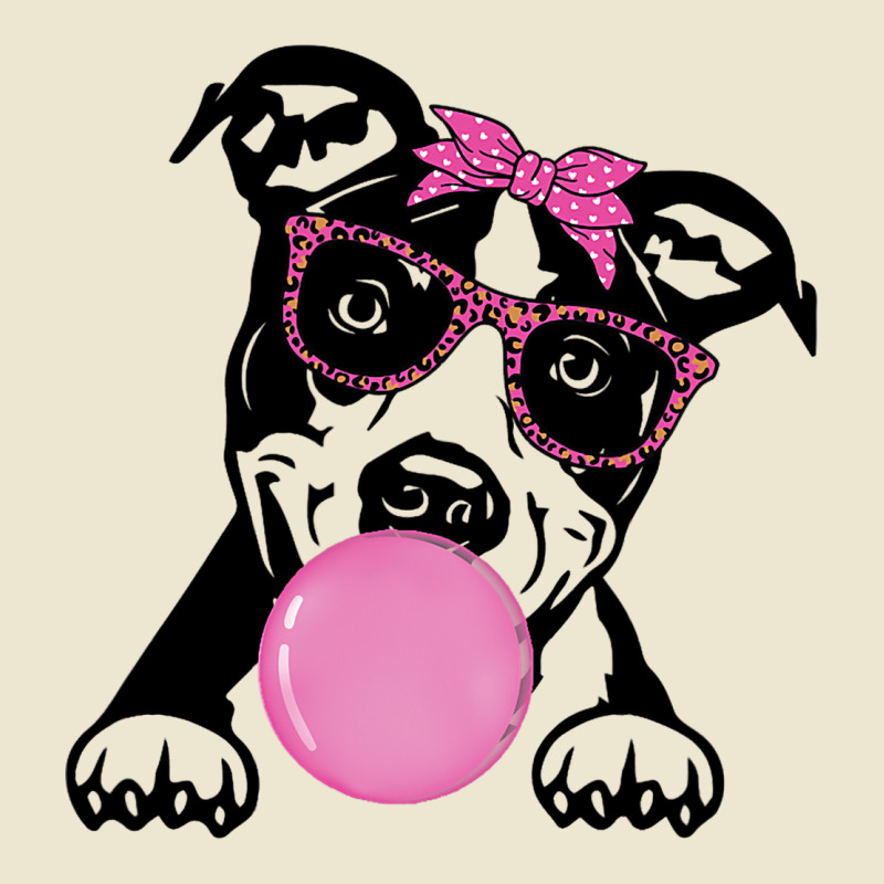 American Staffordshire Terrier Bubble Gum Bandanna Cropped Hoodie by SamiaJarar | Artistshot