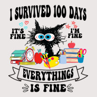 100th Day Of School Its Fine Im Fine Everythings I Pocket T-shirt | Artistshot