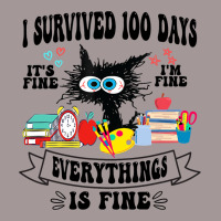 100th Day Of School Its Fine Im Fine Everythings I Vintage Short | Artistshot