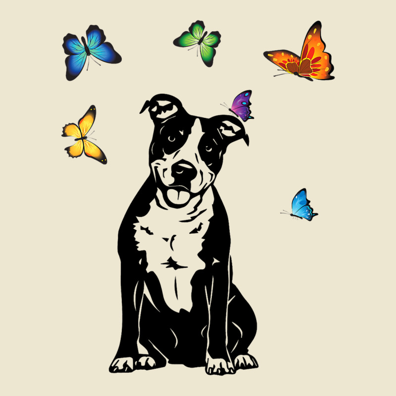 American Staffordshire Terrier Butterflies Amstaff Cropped Hoodie by YarielHaskel | Artistshot