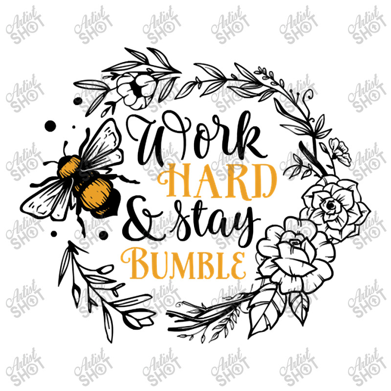 Quote Work Hard And Stay Bumble Raglan Crop Top by macklinsampson | Artistshot