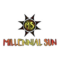 Millennial Sun 1.png Raglan Crop Top | Artistshot