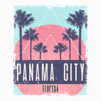 Panama City Beach Florida Fl Vintage Vaporwave Retro 80s Sweatshirt Raglan Crop Top | Artistshot