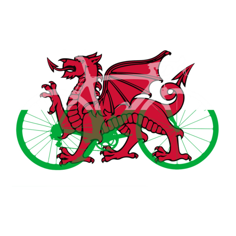 Bike Flag Wales (big) V2 Raglan Crop Top by cm-arts | Artistshot