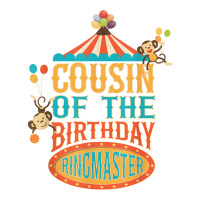 Cousin Of The Birthday Ringmaster Kids Circus Party B-day Raglan Crop Top | Artistshot