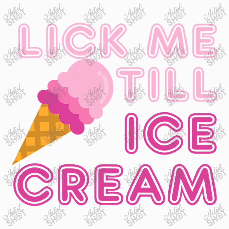 Lick Me Till Ice Cream T  Funny Adult Humor Gift Raglan Crop Top by CUSER3772 | Artistshot