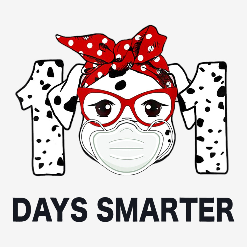 101 Days Smarter Dalmatian Dog Face Mask 100th Day Classic T-shirt | Artistshot