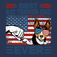 Best Rat Terrier Dad Ever American Flag Fathers Da Men Denim Jacket | Artistshot