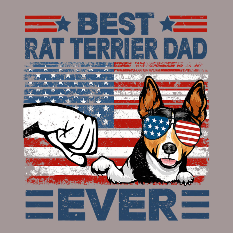 Best Rat Terrier Dad Ever American Flag Fathers Da Vintage Short by FriedBarcia | Artistshot