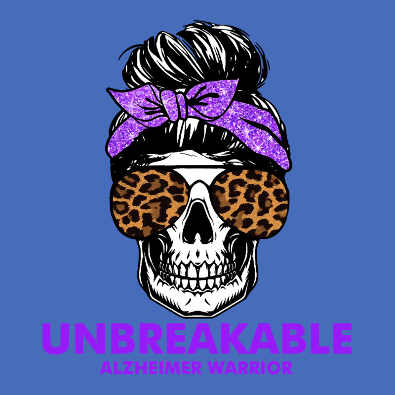 Alzheimers Unbreakable Alzheimer Warrior Skull Halloweenfor Woman 22 A Basic T-shirt | Artistshot